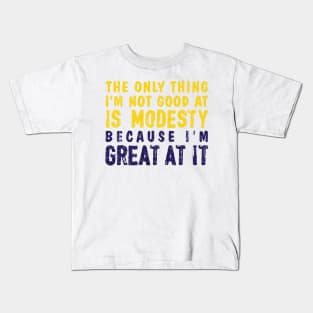 Modesty (Variant) Kids T-Shirt